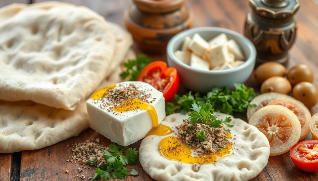 Cheese Manakish Ingredients Cheese Manakish Ingredients