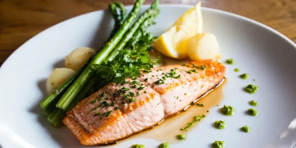 grilled salmon and shrimp