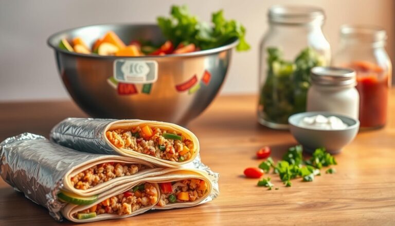 high protein breakfast burrito