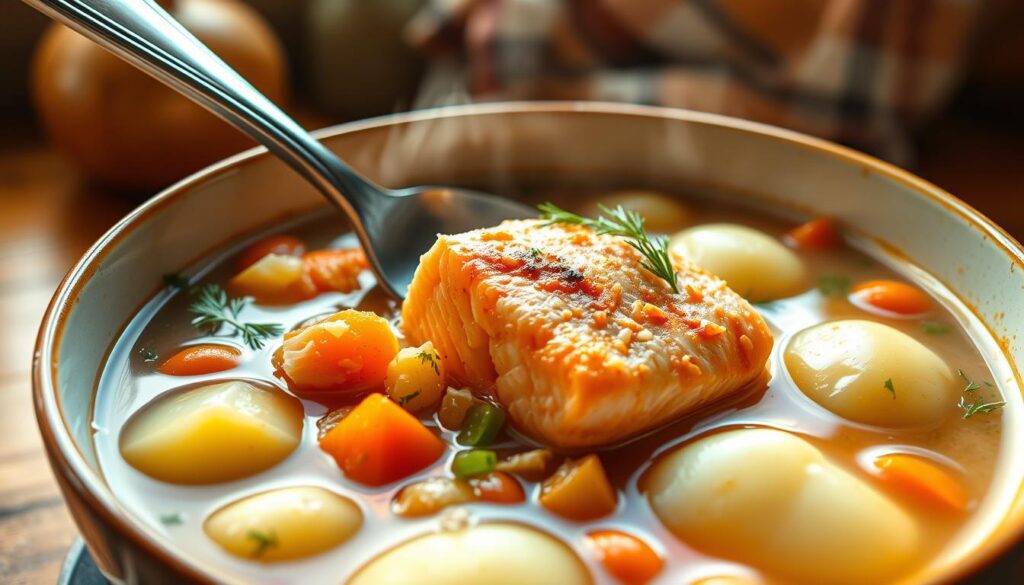 salmon fish soup salmon fish soup