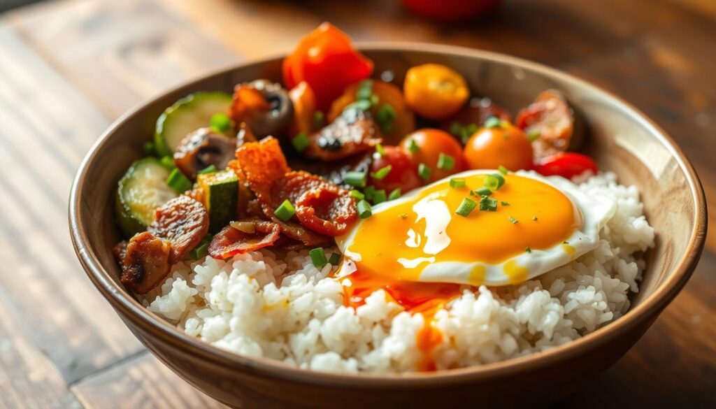 savory rice breakfast bowl savory rice breakfast bowl