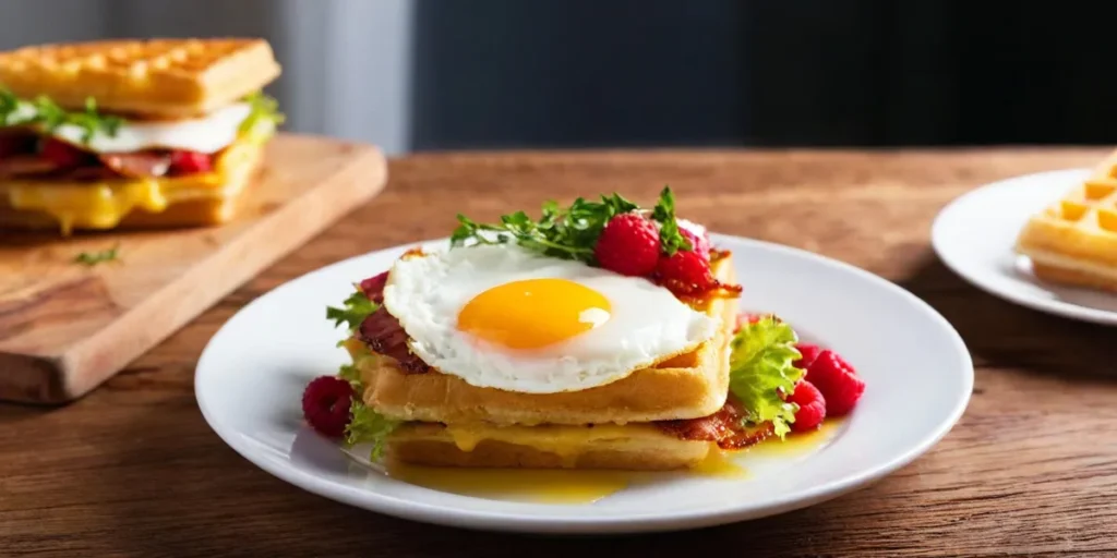 waffle sandwich