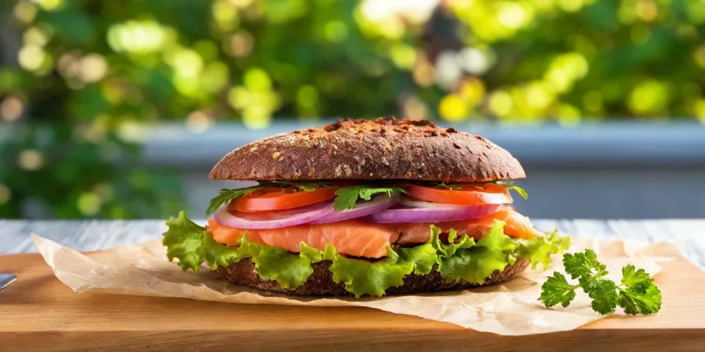 salmon salad sandwiches